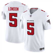 Men's Atlanta Falcons #5 Drake London White 2026 New F.U.S.E. Vapor Untouchable Limited Jersey