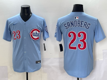 Men's Chicago Cubs #23 Ryne Sandberg Blue 'Ryne Sandberg Tribute' Vapor Limited V2 Jersey