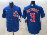 Men's Chicago Cubs #3 Alex Bregman Blue 2026 Home Limited Stitched Baseball Jersey