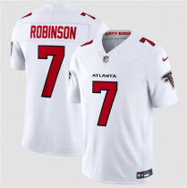 Men's Atlanta Falcons #7 Bijan Robinson White 2026 New F.U.S.E. Vapor Untouchable Limited