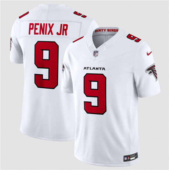 Men's Atlanta Falcons #9 Michael Penix Jr. White 2026 New F.U.S.E. Vapor Untouchable Limited
