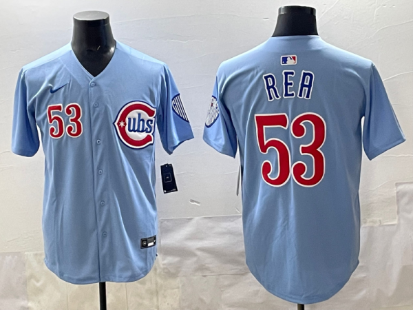 Men's Chicago Cubs #53 Colin Rea Blue 2024/25 2nd Alternate Limited Stitched Baseball Jersey