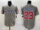 Men's Chicago Cubs #23 Ryne Sandberg Gray Limited Stitched Baseball Jersey