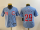 Youth Chicago Cubs #29 Michael Busch Blue Cool Base Stitched Baseball Jersey
