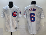 Men's Chicago Cubs #6 Smith White 2026 Home Limited Stitched Baseball Jersey Jersey