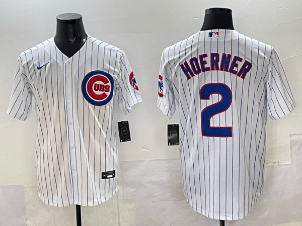 Men's Chicago Cubs #2 Alex Bregman White 2026 Home Limited Stitched Baseball Jersey Jersey