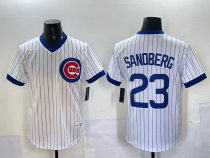 \Men's Chicago Cubs #23 Ryne Sandberg White 'Ryne Sandberg Tribute' Vapor Limited V2 Jersey