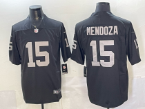 Men's Las Vegas Raiders #15 Fernando Mendoza Black Vapor Untouchable Limited Jersey