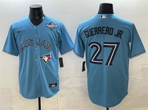 Men's Toronto Blue Jays #27 Vladimir Guerrero Jr. Royal 2025 World Series Cool Base Stitched Jersey