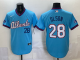 Men's Atlanta Braves #28 Matt Olson Powder Blue 2026 City Connect Stadium Stitched Jersey