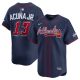 Men's Atlanta Braves #13 Ronald Acuña Jr. Navy 2025 Speedway Classic Alternate Limited Jersey