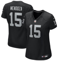 Women Las Vegas Raiders #15 Fernando Mendoza Black Vapor Untouchable Limited Jersey