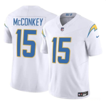 Men's Los Angeles Chargers #15 Ladd McConkey White 2025 F.U.S.E. Alternate Vapor Limited Jersey