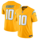 Men's Los Angeles Chargers #10 Justin Herbert Gold 2025 F.U.S.E. AlternateVapor Limited Jersey