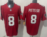 Men's Atlanta Falcons #8 Pitts Sr Red 2026 New F.U.S.E. Vapor Untouchable Limited Jersey