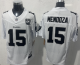 Men's Las Vegas Raiders #15 Fernando Mendoza White F.U.S.E. 65th Anniversary Patch Limited Jersey