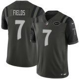 Men's New York Jets #7 Justin Fields Black 2025 F.U.S.E. “Rivalries” Vapor Limited Jersey