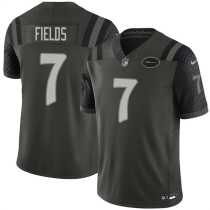 Men's New York Jets #7 Justin Fields Black 2025 F.U.S.E. “Rivalries” Vapor Limited Jersey