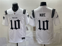 Men's New England Patriots #10 Drake Maye White F.U.S.E. Gothic Revolution Edition Limited Jersey