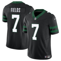Men's New York Jets #7 Justin Fields Black 2025 F.U.S.E. Vapor Untouchable Limited Jersey