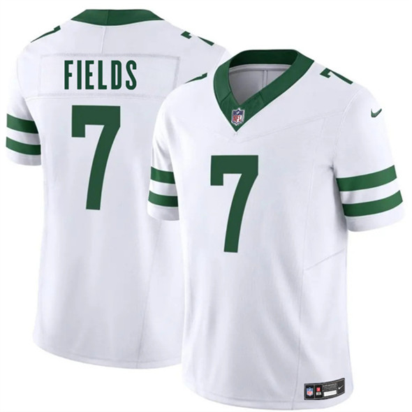 Men's New York Jets #7 Justin Fields White 2025 F.U.S.E. Vapor Untouchable Limited Football Jersey