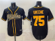 Men's Pittsburgh Steelers #75 Joe Greene Black With Patch Cool Base Stitched Jersey