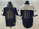 Men's New England Patriots #10 Drake Maye Black Alternate Gold F.U.S.E. 2025 AFC East Limited Jersey