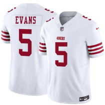 Men's San Francisco 49ers #5 Mike Evans White 2026 F.U.S.E. Vapor Untouchable Limited Jersey