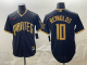 Men's Pittsburgh Pirates #10 Bryan Reynolds Black 2026 City Connect Stadium Stitched Jersey