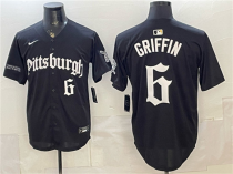 Men's Pittsburgh Pirates #6 Konnor Griffin Black 'Gothic Steel City Edition' Vapor Limited Jersey