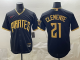 Men's Pittsburgh Pirates #21 Roberto Clemente Black 2026 City Connect Stadium Stitched Jersey