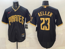 Men's Pittsburgh Pirates #23 Mitch Keller Black 2026 City Connect Stadium Stitched Jersey