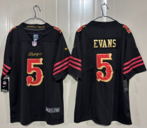 Men's San Francisco 49ers #5 Mike Evans Black “Rivalries” Vapor Limited Jersey