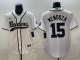 Men's Las Vegas Raiders #15 Fernando Mendoza Black Baseball Jersey