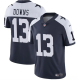 Men's Dallas Cowboys #13 Caleb Downs Navy/White 2026 Draft Thanksgiving Vapor Untouchable Limited Jersey