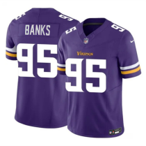 Men's Minnesota Vikings #95 Caleb Banks Purple 2026 Draft F.U.S.E. Vapor Untouchable Limited Jersey
