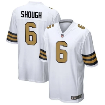 Men's New Orleans Saints #6 Tyler Shough White 2025 Color Rush Limited Jersey