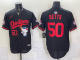 Men's Los Angeles Dodgers #50 Mookie Betts Black 2025 Tokyo Series Limited Stitched Baseball Jersey