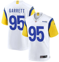 Men's Los Angeles Rams #95 Myles Garrett White 2026 Draft F.U.S.E. Vapor Limited Jersey