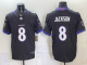 Men's Baltimore Ravens #8 Lamar Jackson Black 2026 Alternate Vapor Limited Jersey