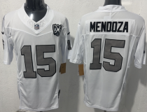 Men's Las Vegas Raiders #15 Fernando Mendoza Color Rush F.U.S.E. 65th Anniversary Patch Limited Jersey