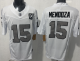 Men's Las Vegas Raiders #15 Fernando Mendoza Color Rush F.U.S.E. 65th Anniversary Patch Limited Jersey