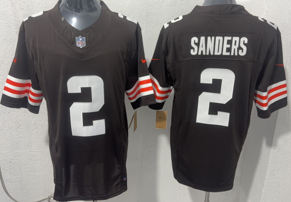 Men's Cleveland Browns #2 Shedeur Sanders Brown 2026 F.U.S.E. Alternate Vapor Stitched Jersey