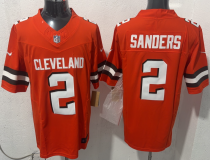 Copy Men's Cleveland Browns #2 Shedeur Sanders Orange 2026 F.U.S.E. Alternate Vapor Stitched Jersey