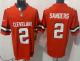Copy Men's Cleveland Browns #2 Shedeur Sanders Orange 2026 F.U.S.E. Alternate Vapor Stitched Jersey