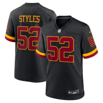 Men's Washington Commanders #52 Sonny Styles Black 2026 Hail Raiser Alternate Vapor Limited Jersey