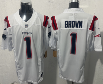 Men's New England Patriots #8 Stefon Diggs White 2025 F.U.S.E. Vapor Limited Jersey
