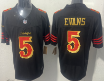 Men's San Francisco 49ers #5 Mike Evans Black “Rivalries” Vapor Limited Jersey