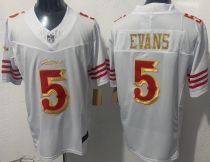 Men's San Francisco 49ers #5 Mike Evans White “Rivalries” Vapor Limited Jersey