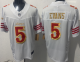 Men's San Francisco 49ers #5 Mike Evans White “Rivalries” Vapor Limited Jersey